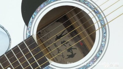 優(yōu)質(zhì)民謠吉他 lennov 41寸白色新款 專業(yè)商家為您供應(yīng)高品質(zhì)吉他_民族彈撥樂(lè)器_第一槍